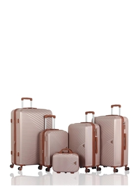 Bridal trousseau travel bag set - 5 pieces including - with silent double wheels - AVIATOR brand