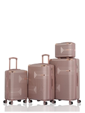 Hard-shell luggage set - 4 pieces including a handbag - with double wheels and a secure combination lock - plus an expansion zipper - Brand: AVIATOR