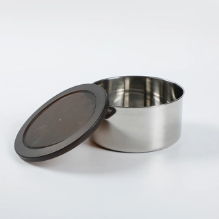 DATES CONTAINER 550ML - SILVER + BLACK