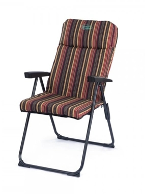 FOLDING CHAIR - MULTICOLOR STRIPE - BLACK HANDLE