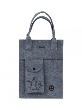 KETTLE BAG GRAY 33x25x10CM