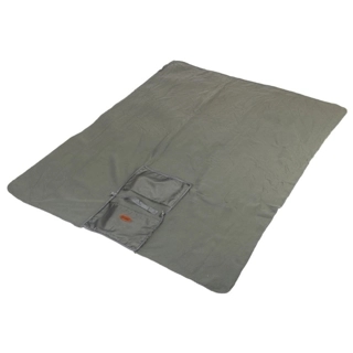 FLEECE TRAVEL BLANKET 130x160CM - GRAY