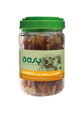 oasy Duck Roll Dog Treats 350g