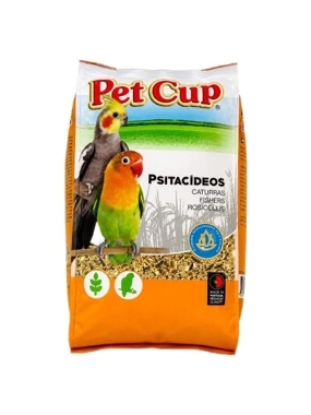 Pet Cup Dry Food for Small and Medium Parrots (850g)