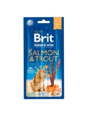 Brit Treats for Cats Salmon and Trout Sticks 15g