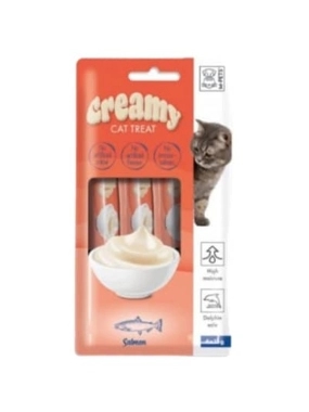 M Pets Creamy Salmon Cat Treats 4*15g