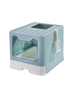 Seven Bird closed cat litter box with scoop, available in multiple colors 42×13×51.5cm