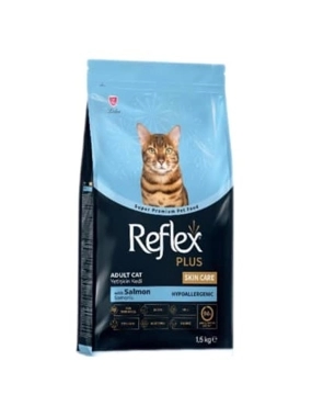 Reflex Plus Dry Food for Adult Cats with Salmon Skin Care 1.5kg