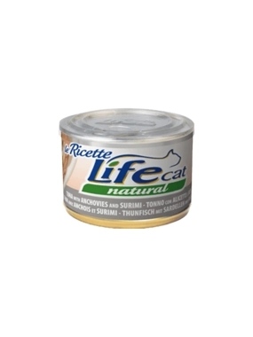 Life Cat Wet Food with Tuna, Anchovies and Surimi for Cats 150g
