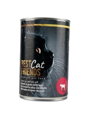 Best Friend Cat Wet Cat Food Veal with Sauce 415g