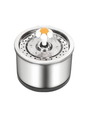 Seven Bird 2.5L Stainless Steel Round Automatic Cat and Dog Fountain