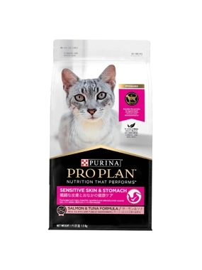Purina Dry Food for Adult Cats with Sensitive Stomach and Skin with Salmon & Tuna 1.5kg