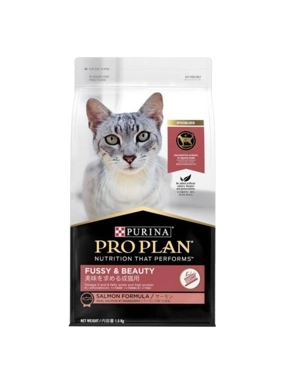 Purina Dry Food for Adult Cats with Difficult Temperament and Coat Care with salmon 1.5kg