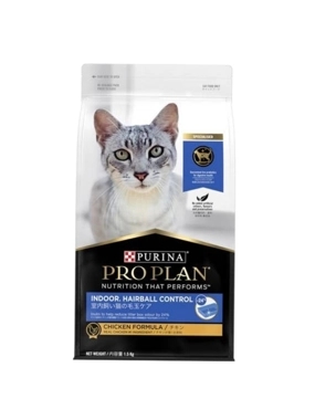 Purina Indoor Dry Food for Adult Cats for Hairball Control with Chicken 1.5kg