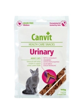 Canvit Urinary Cat Treats with Chicken & Cranberry for Urinary System Care 100g