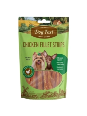 Dog Fest Small Breed Dog Treats Chicken fillet strips 55g