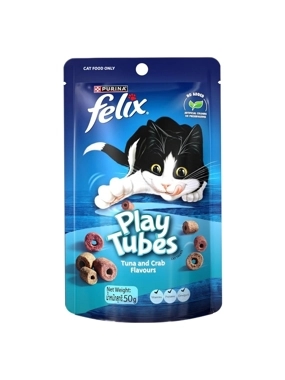 Purina Felix Playtubs Tuna and Crab Cat Treats 50g