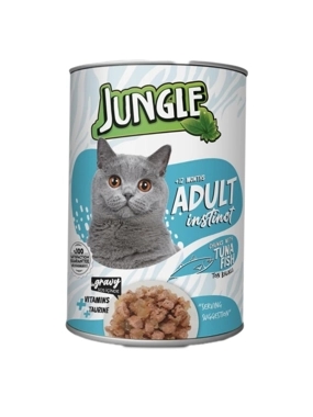 Jungle wet food for adult cats with tuna 415g
