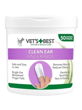 Vets Plus Best Ear Cleaning Wipes for Cats and Dogs 50 Wipes
