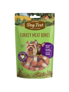 Dog Fest Small Breed dog Treats Turkey Bone 55g