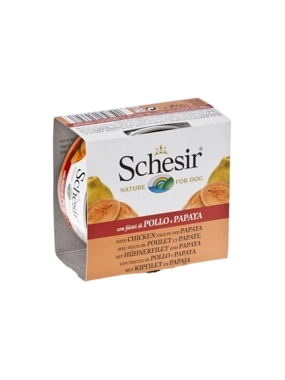 Schesir Wet Dog Food with Chicken and Papaya 150g