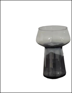 Grey glass vase set