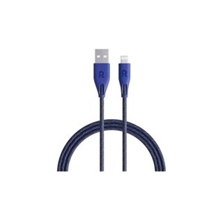 RAVPower USB-A to Lightning Fabric Charging Cable 2 Meters Blue
