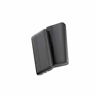 RAVPower Dual Battery Pack 20Wh 10000mAh + 20000mAh 2 Type C Ports and 1 USB Port Black