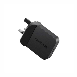 RAVPower Slim 35W Wall Charger with Type C Port Black