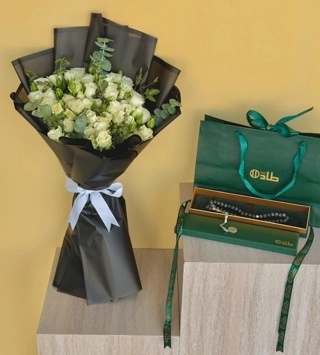 Tad's rosar with a bouquet