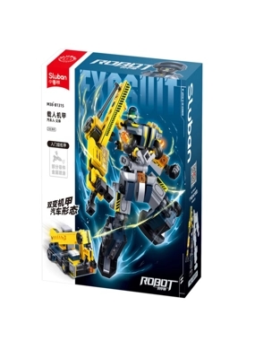 543729 SLUBAN-EXOSUIT AUTOBOTS WHEELED CRANE 246PCS