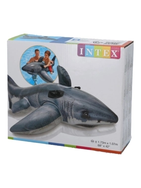 383678 INTEX - GREAT WHITE SHARK RIDE-ON AGES 3+