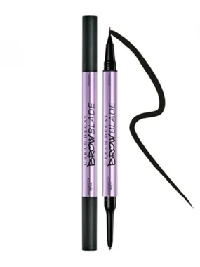 Real Beauty Dual-Ended Gel and Liquid Eyebrow Pen – Shade 002 (Dark Brown)