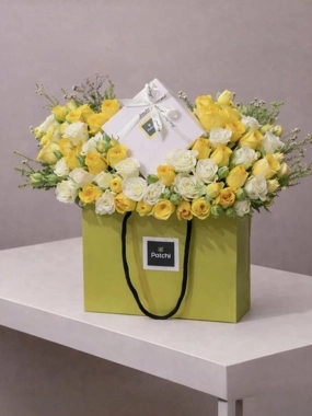 Lemon and cocoa scent