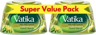 Dabur Vatika Cactus Ghergir and Olive Hair Cream Twin Pack 2x140ml