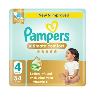 Pampers Premium Care Tape Diapers Size 4 (9-14 Kg) 54 Diapers