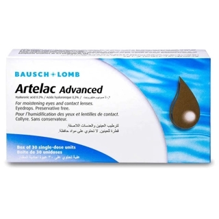 Artelac Advanced 0.2% Eye Drop For Moistening Eyes And contact lenses 30 Pcs