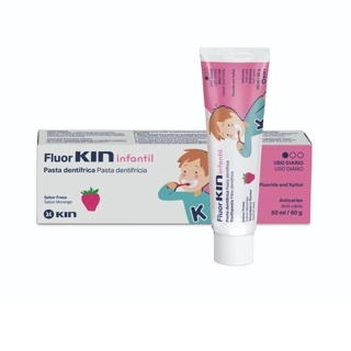 Kin Fluor Toothpaste For Children With Strawberry 50ml/60g