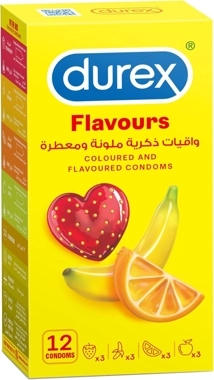 Durex Select Flavours Condoms Assorted Flavoured 12 Count Pack