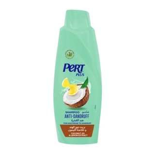 Pert Plus Anti-Dandruff Shampoo with Coconut Oil and Lemon Extract, 600ml