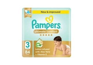 Pampers Ultimate comfort Tape Diapers Size 3 (6-10 Kg) 84 Diapers