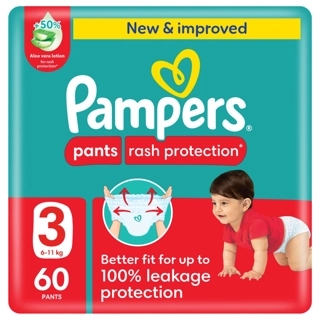 Pampers Diaper Pants Size 3 6 to 11 kg 60 Diapers