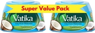 Dabur Vatika Coconut Enriched Hair Cream Volume and Thickness 2x140ml