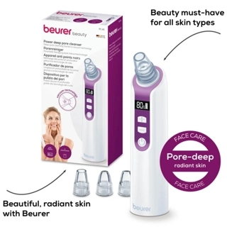 Beurer Beauty Deep Pore Cleanser FC41, Facial Vacum Tool for Deep Skin Purification