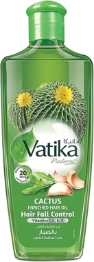 Vatika Naturals Cactus Enriched Hair Oil Hair Fall Control, 300 ml