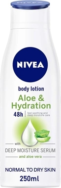 Nivea Aloe And Hydration Body Lotion With Deep Moisture Serum And Aloe Vera 250ml