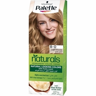 Palette Naturals Permanent Color Creme 8-0 Light Blonde