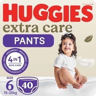 Huggies Extra Care Culottes Size 6 15 - 25 kg 40 Diaper Pants