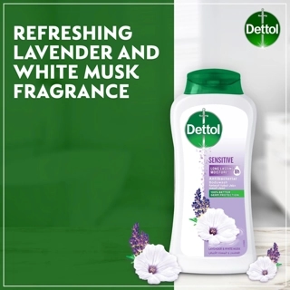 Dettol Sensitive Antibacterial Bodywash, 8H Long Lasting Moisture 250 ml