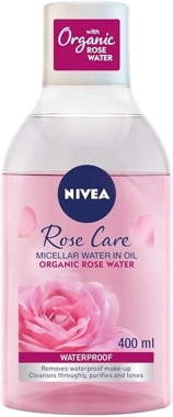 Nivea Rose Care Micellar Organic Rose Water For Remove Waterproof Makeup 400ml